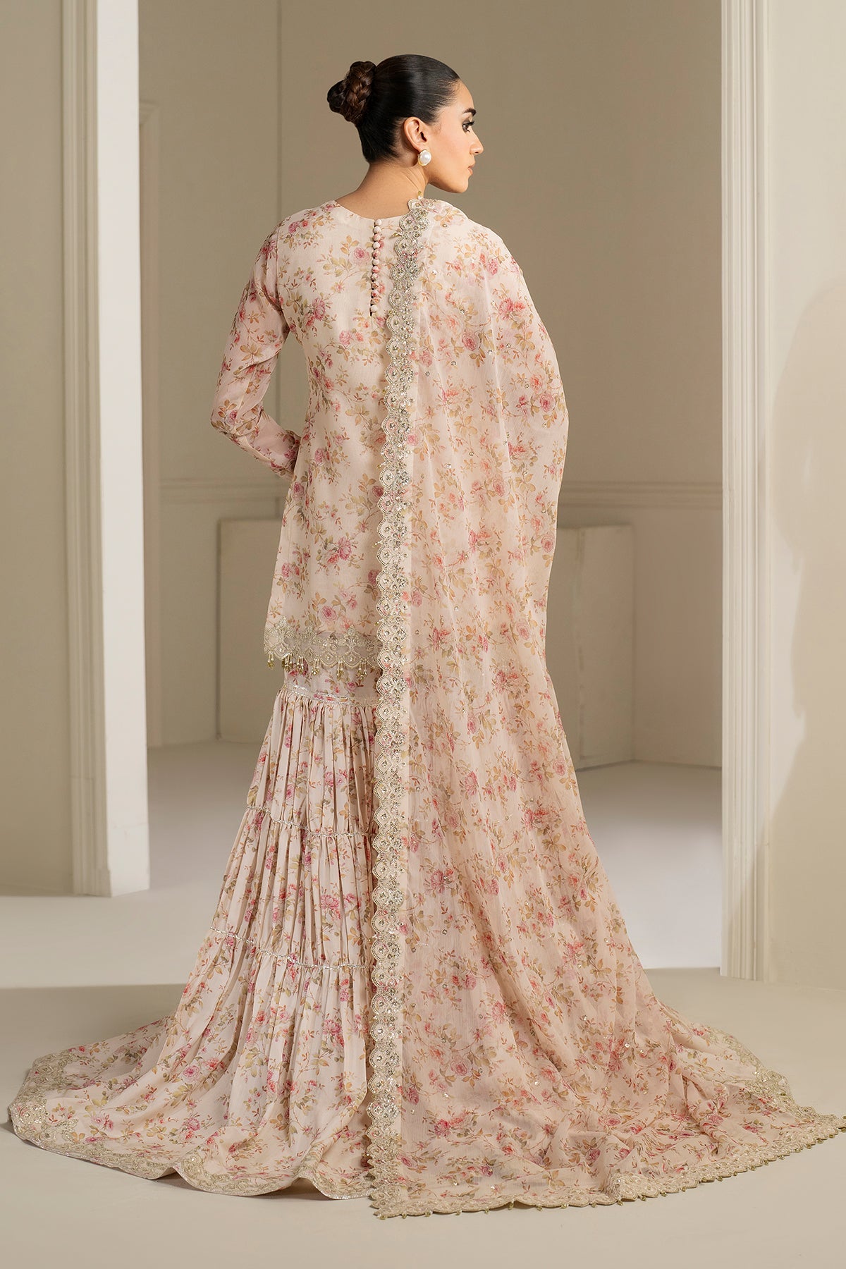 EMBROIDERED CHIFFON UF-4164