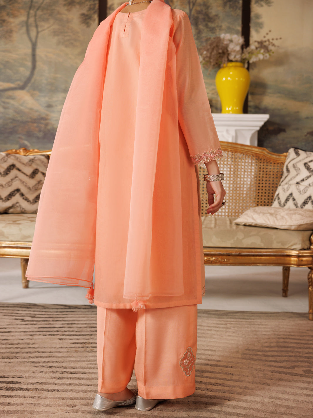 Light Pink Formal 3Pc Stitched - ALT-3PS-LS-1168