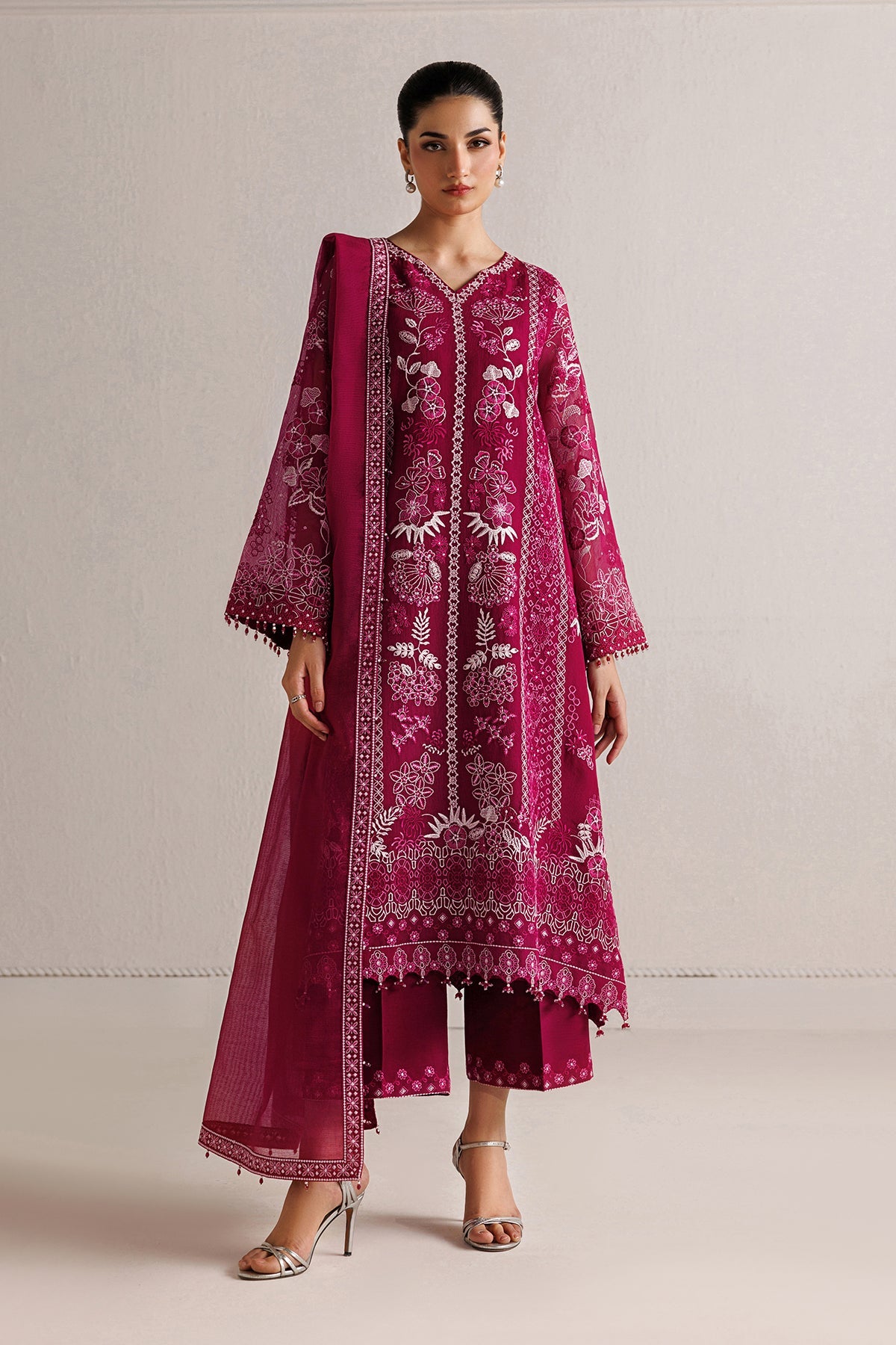 EMBROIDERED COTTON NET UF-4511