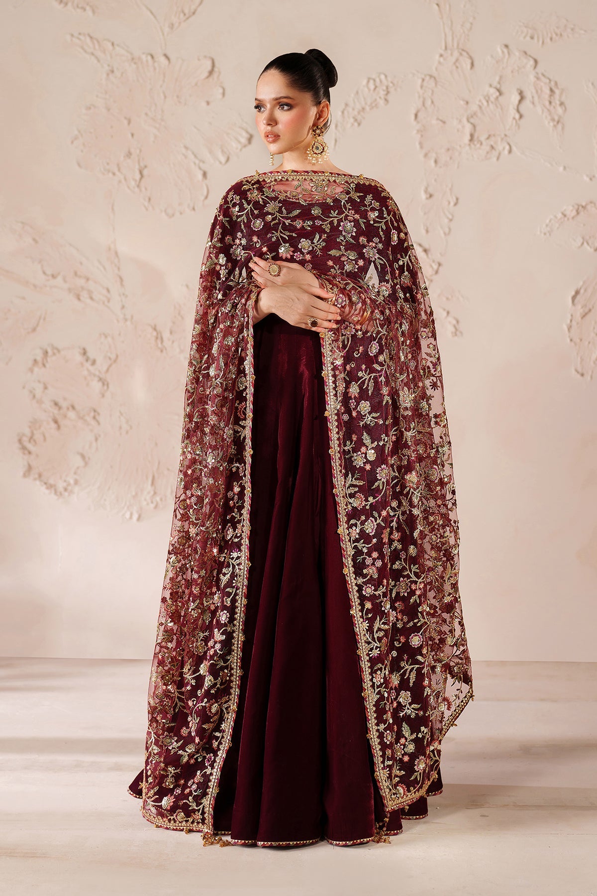 EMBROIDERED VELVET PR-1211