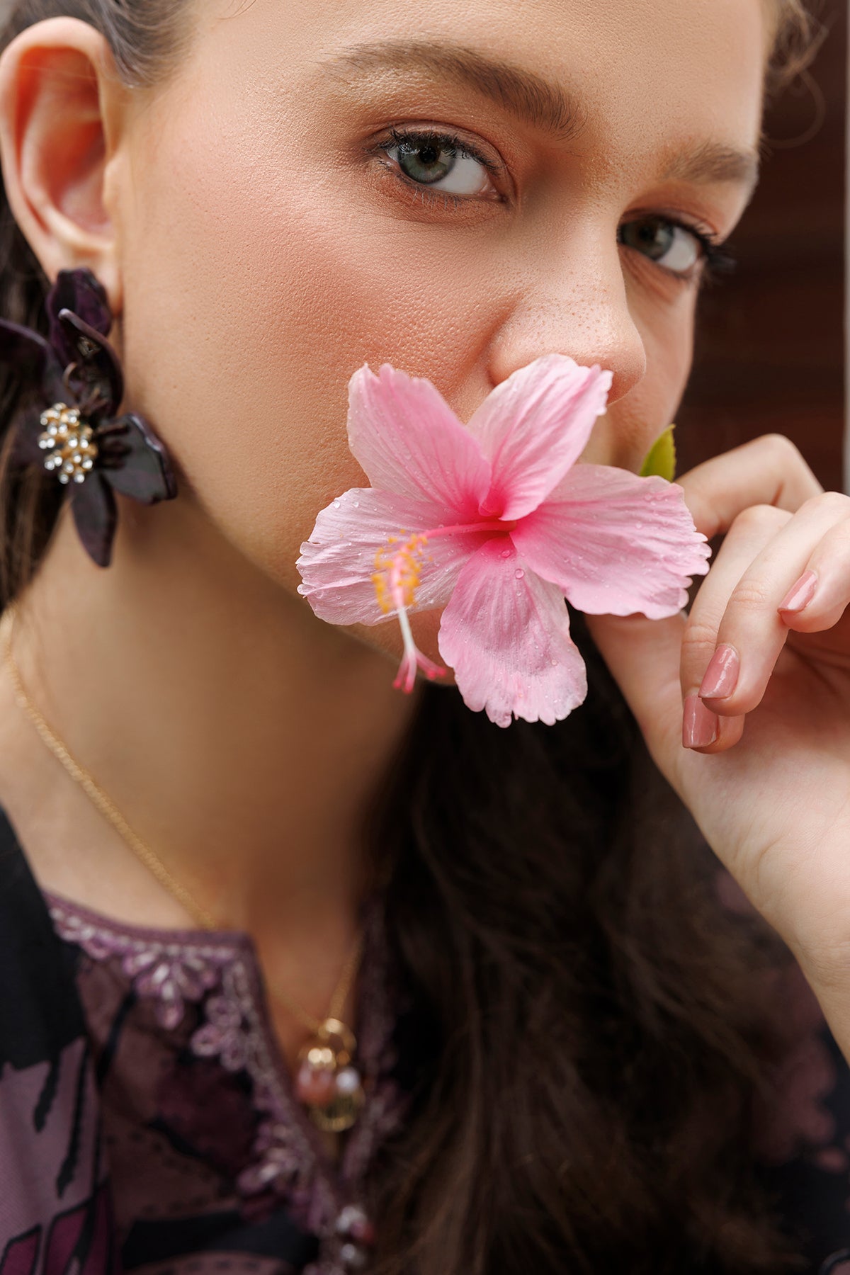EMBROIDERED VISCOSE SILK UF-4587