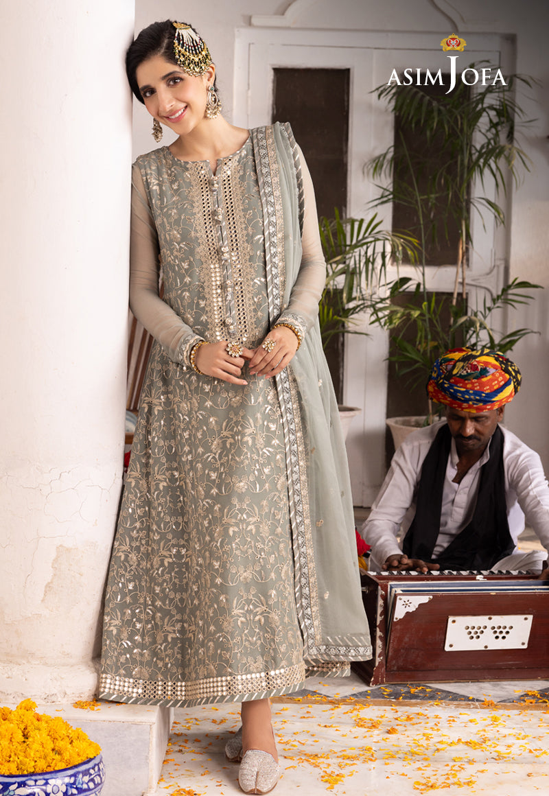 AJAB-15 EMBROIDERED CHIFFON 3 PCS