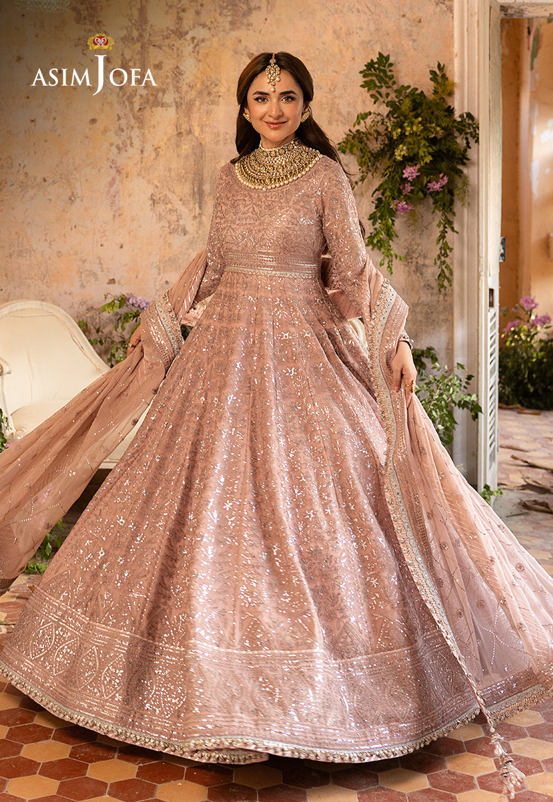 Ajso-170 Unstitched 3 Pcs Shirt Dupatta Trouser