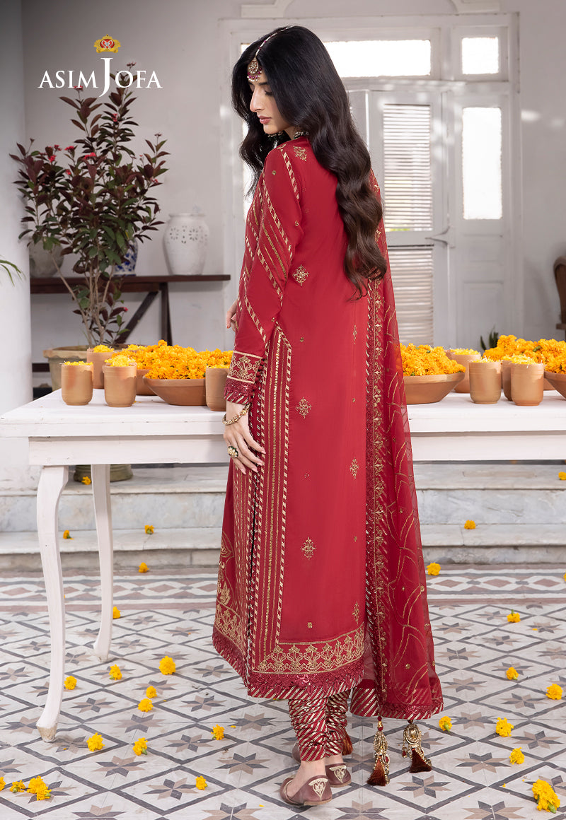 Ajab-24 Embroidered Lawn Silk 3 Pcs