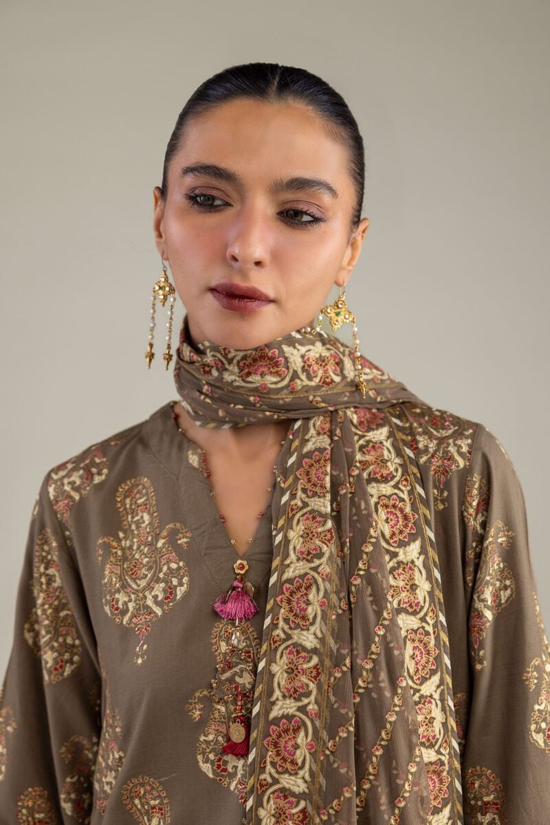 Chiffon Floral Dupatta