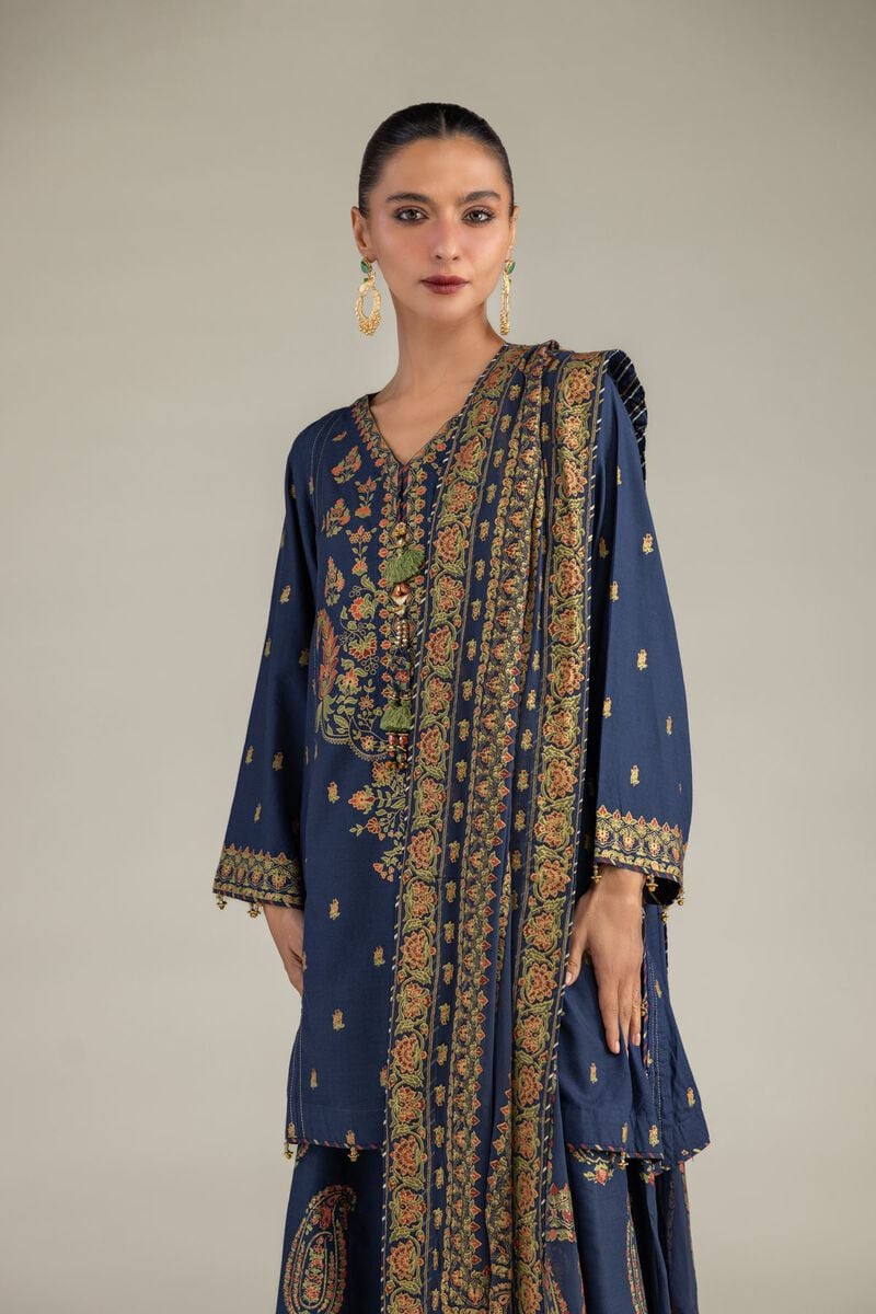 Chiffon Navy Dupatta