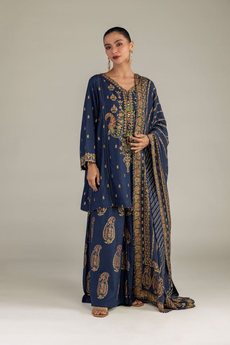 Chiffon Navy Dupatta