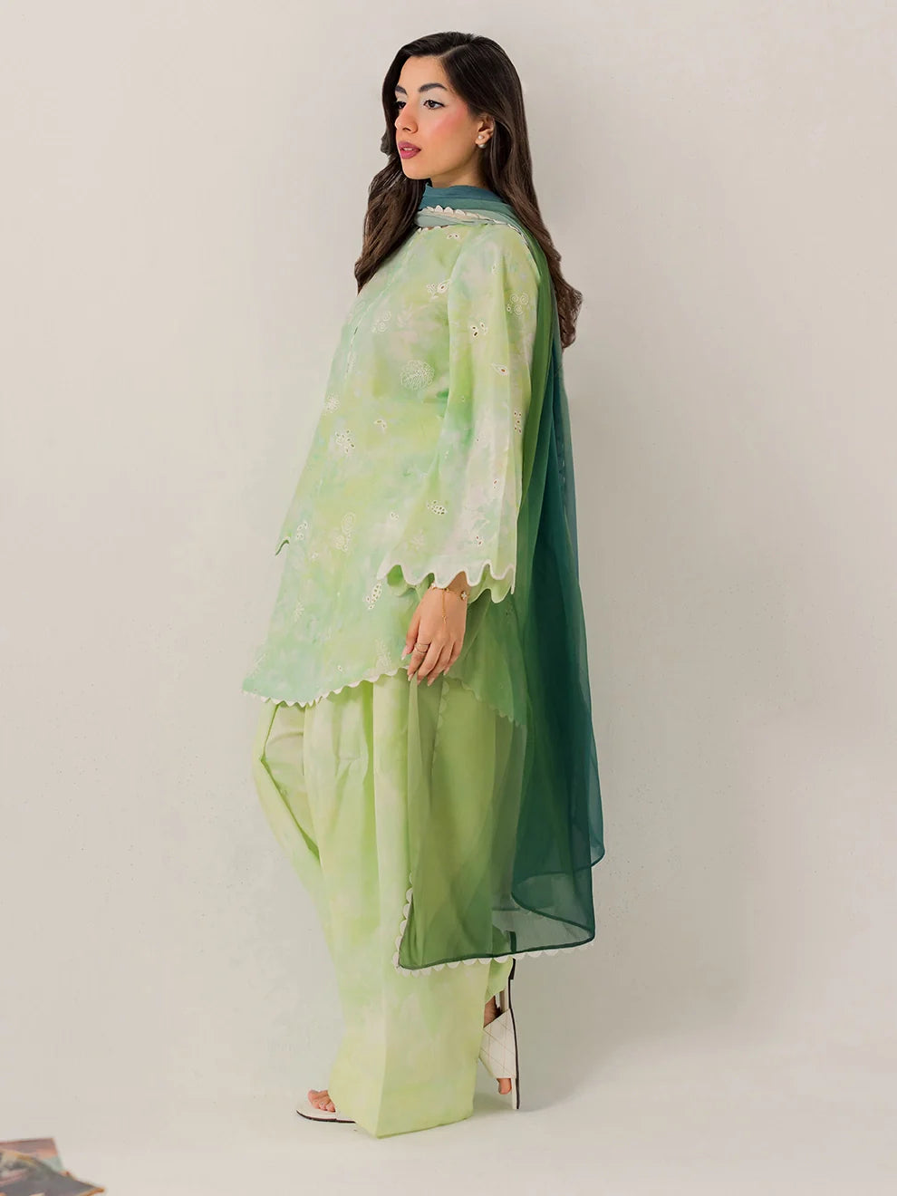 Sage - 3Pc Printkari Suit