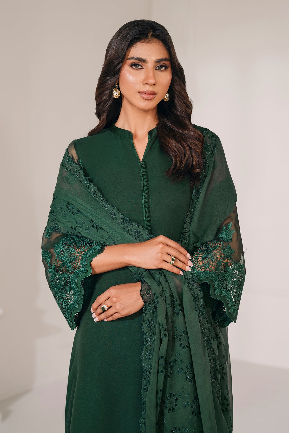 EMBROIDERED CHIFFON PR-1127
