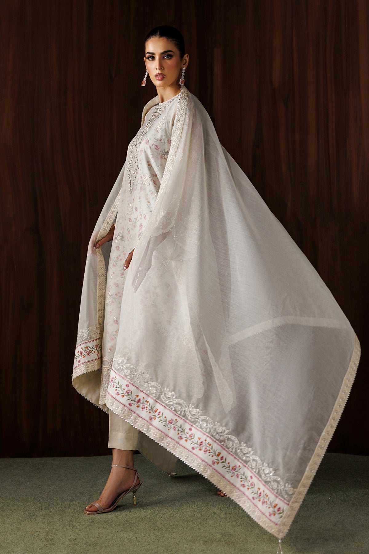 Embroidered Cotton Net Sf-4440