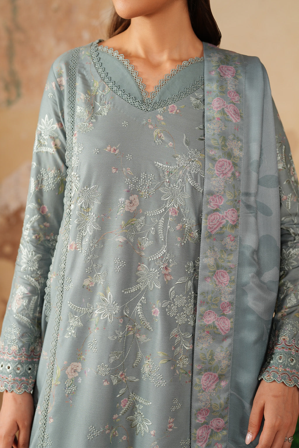 IPF-10  Embroidered Printed Linen