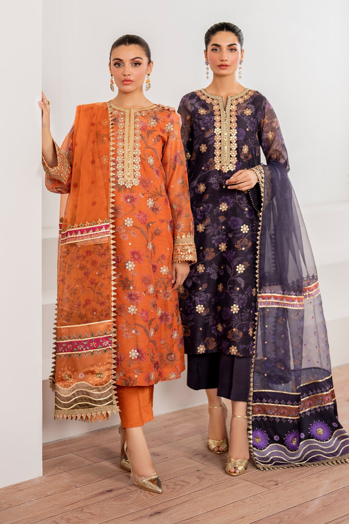 EMBROIDERED COTTON NET UF-4440