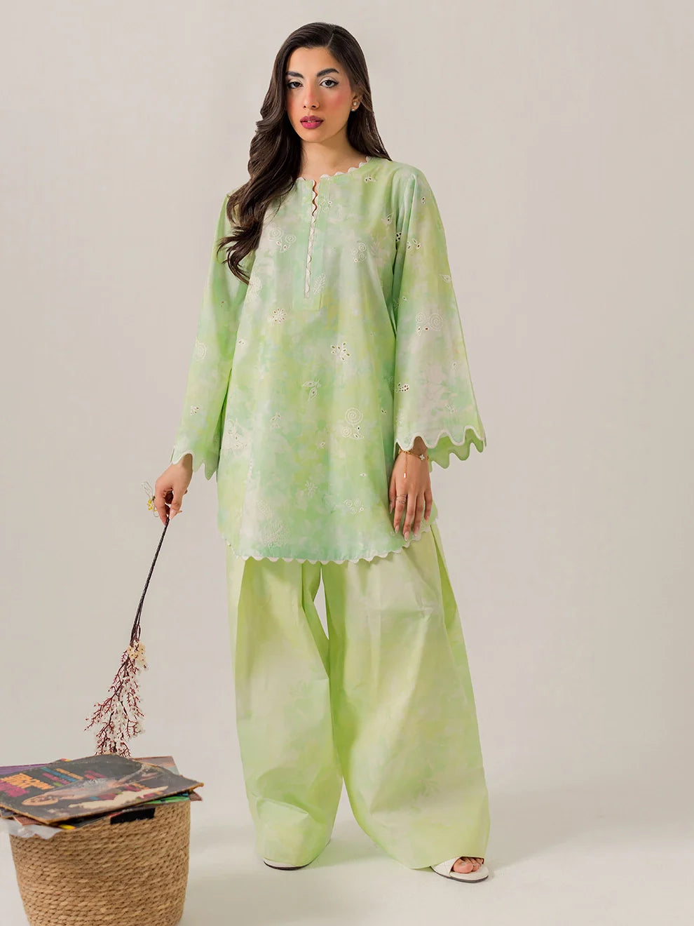 Sage - 3Pc Printkari Suit