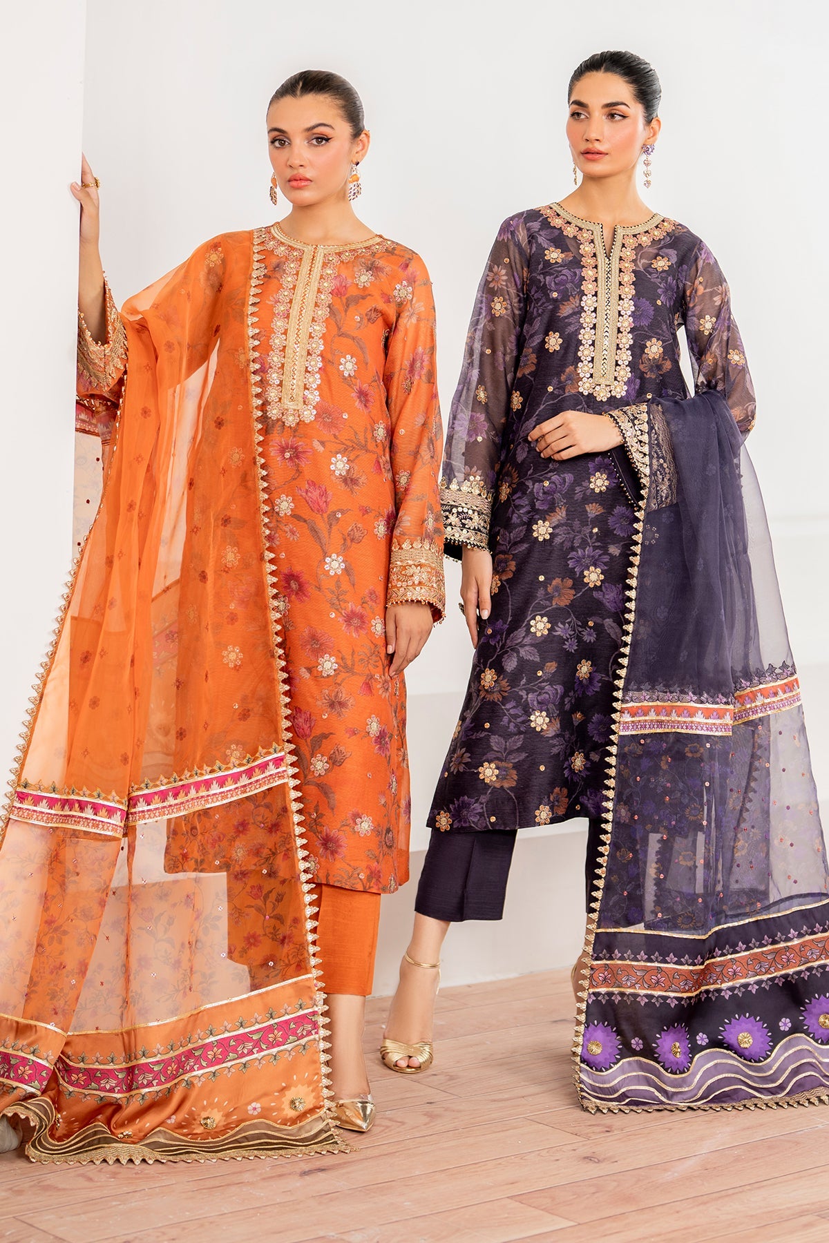 EMBROIDERED COTTON NET UF-4440