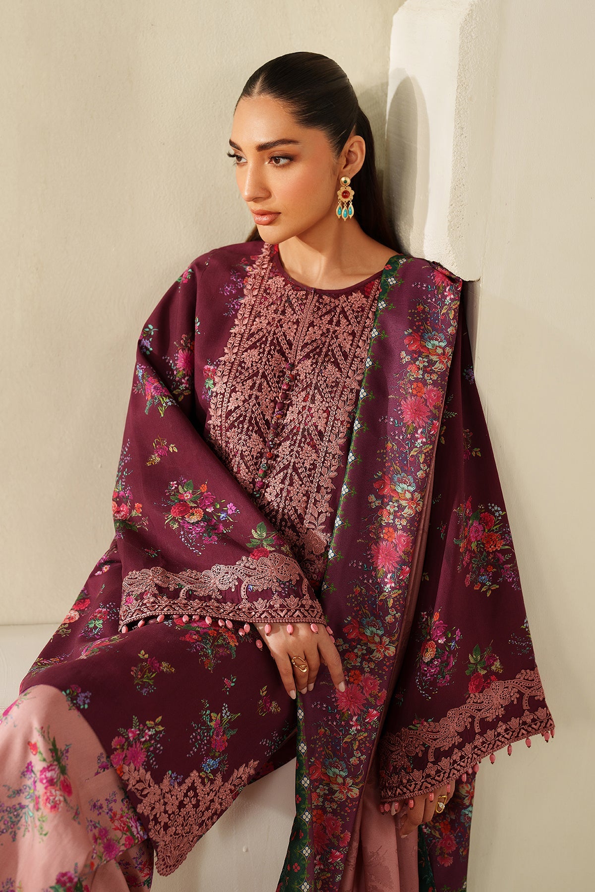 EMBROIDERED KHADDAR UF-4338