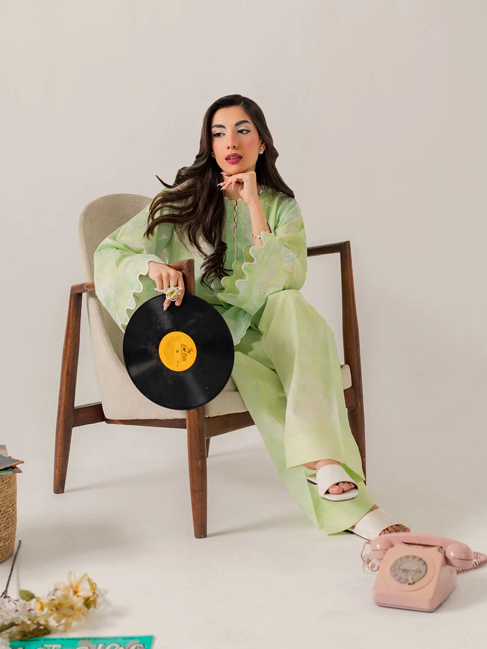 Sage - 3Pc Printkari Suit