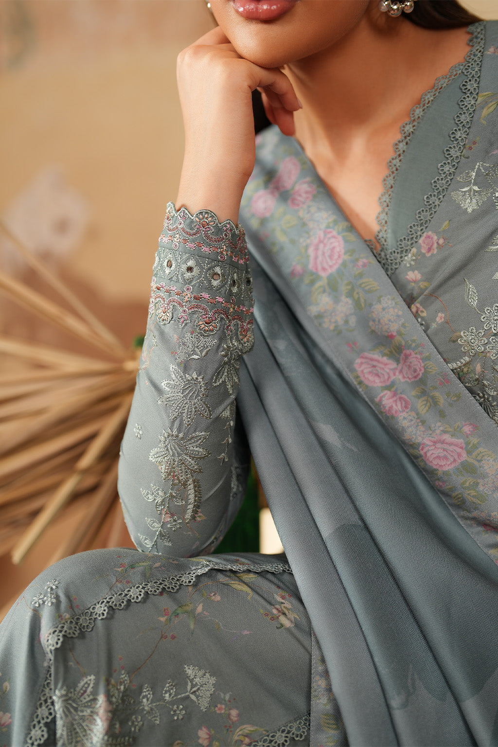 IPF-10  Embroidered Printed Linen