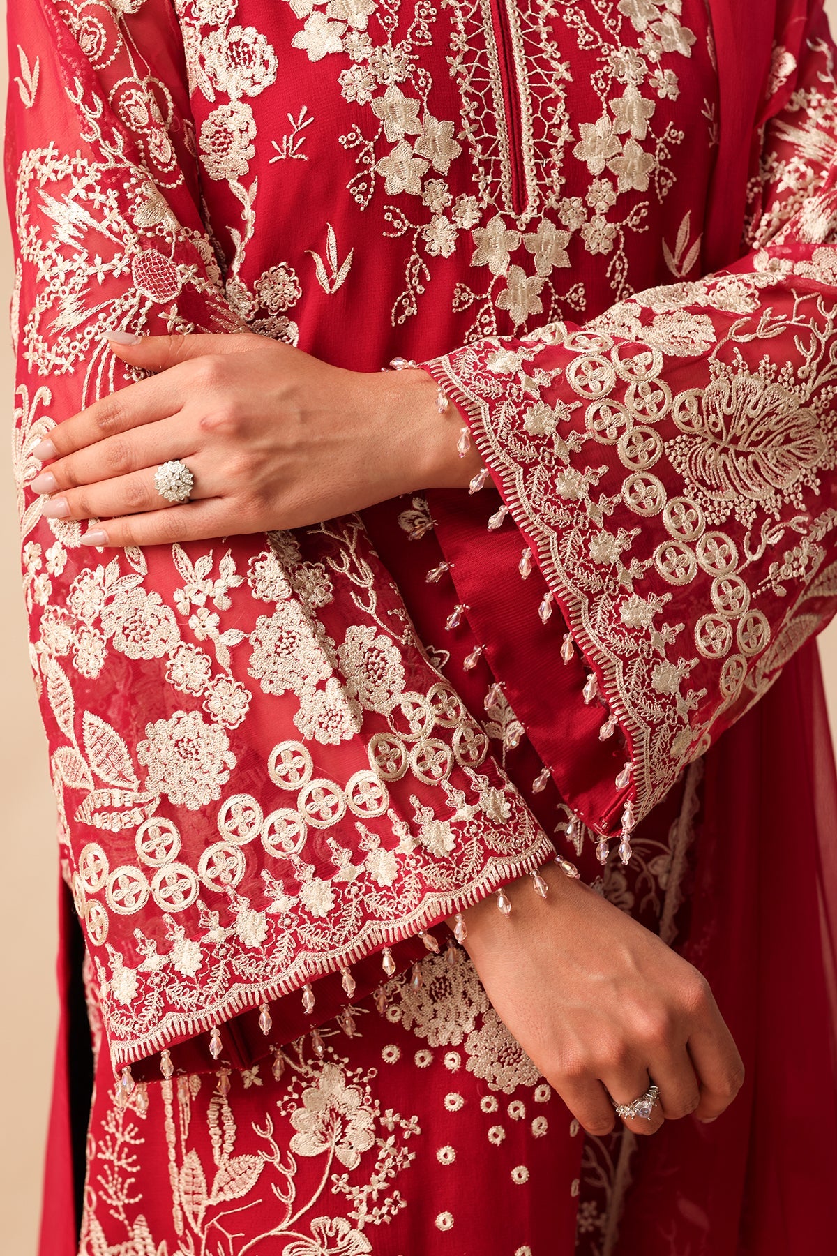 EMBROIDERED CHIFFON UF-4491