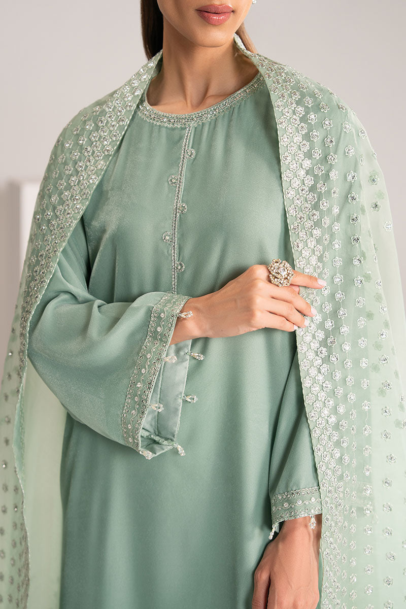 Mint Veil-2Pc (Shirt & Dupatta)