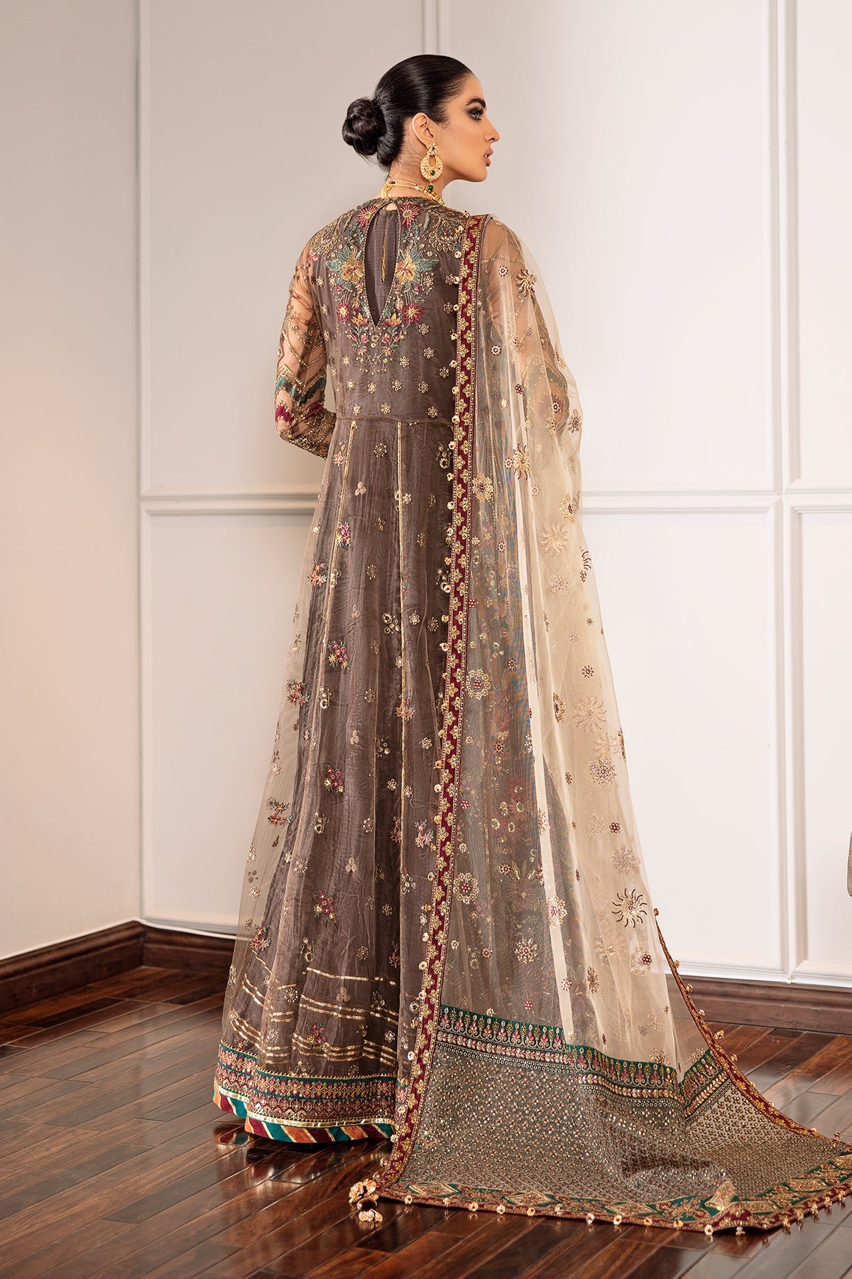 EMBROIDERED NET CH09-02 STITCHED