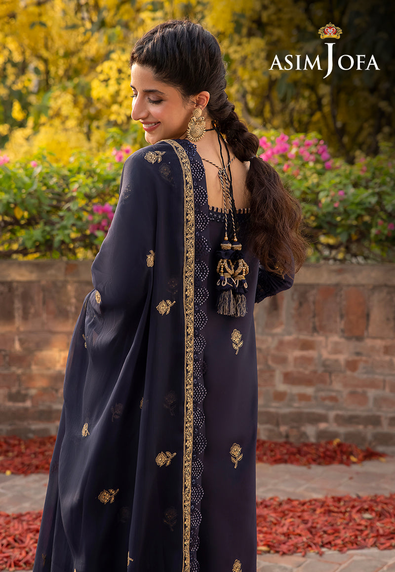 AJSW-15 EMBROIDERED LAWN SILK 3 PCS