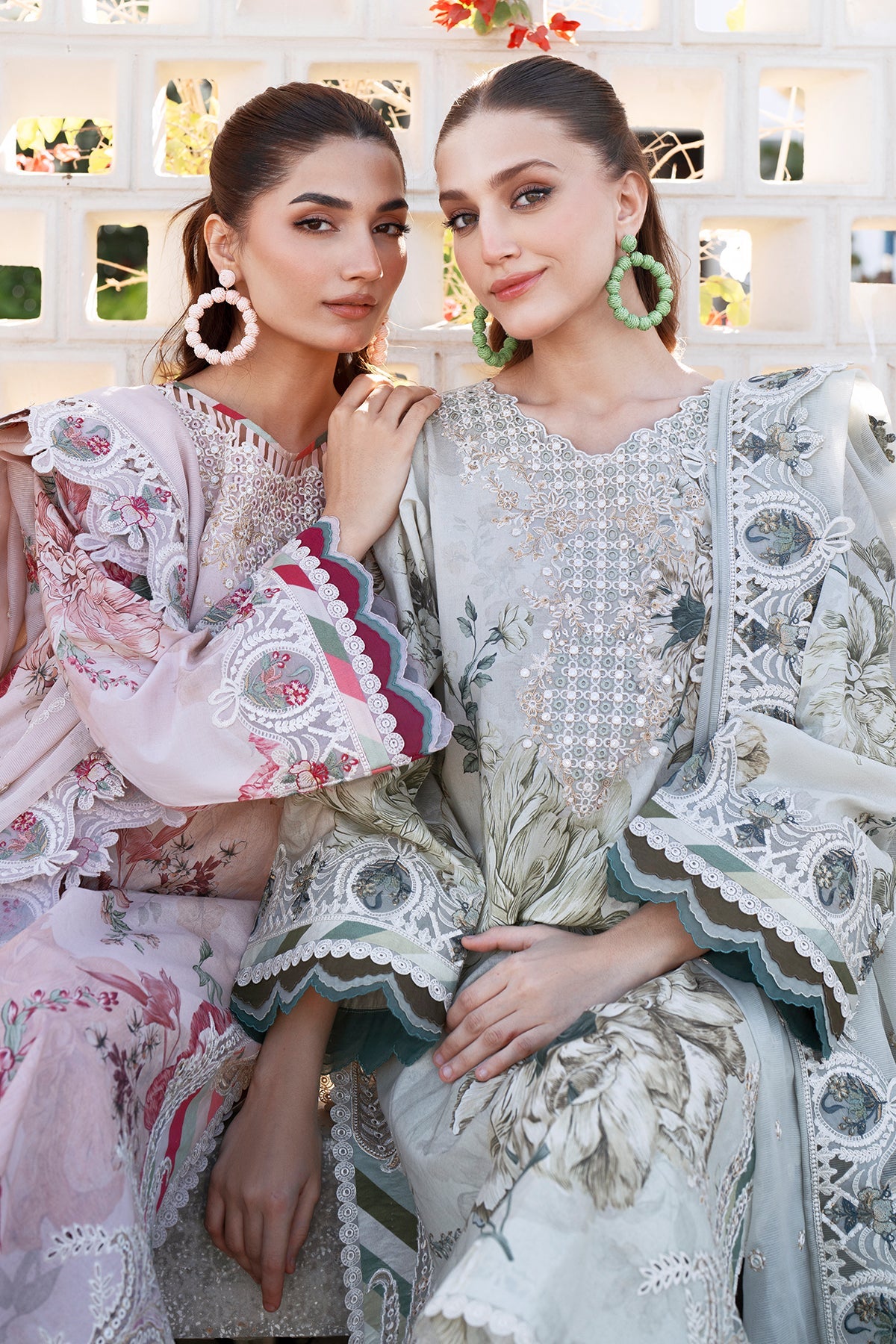 EMBROIDERED PRINTED LAWN SF-4081