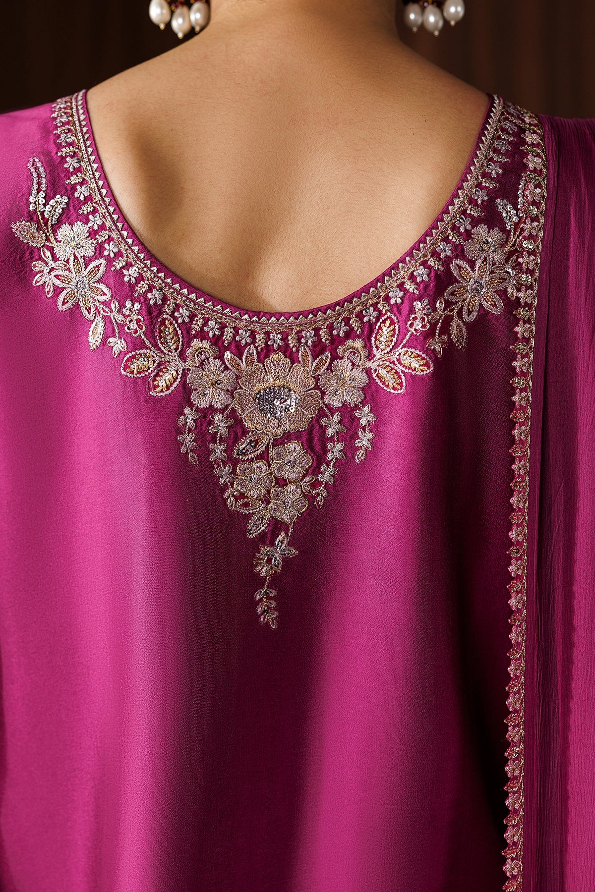 Embroidered Sheesha Silk Pr-1290