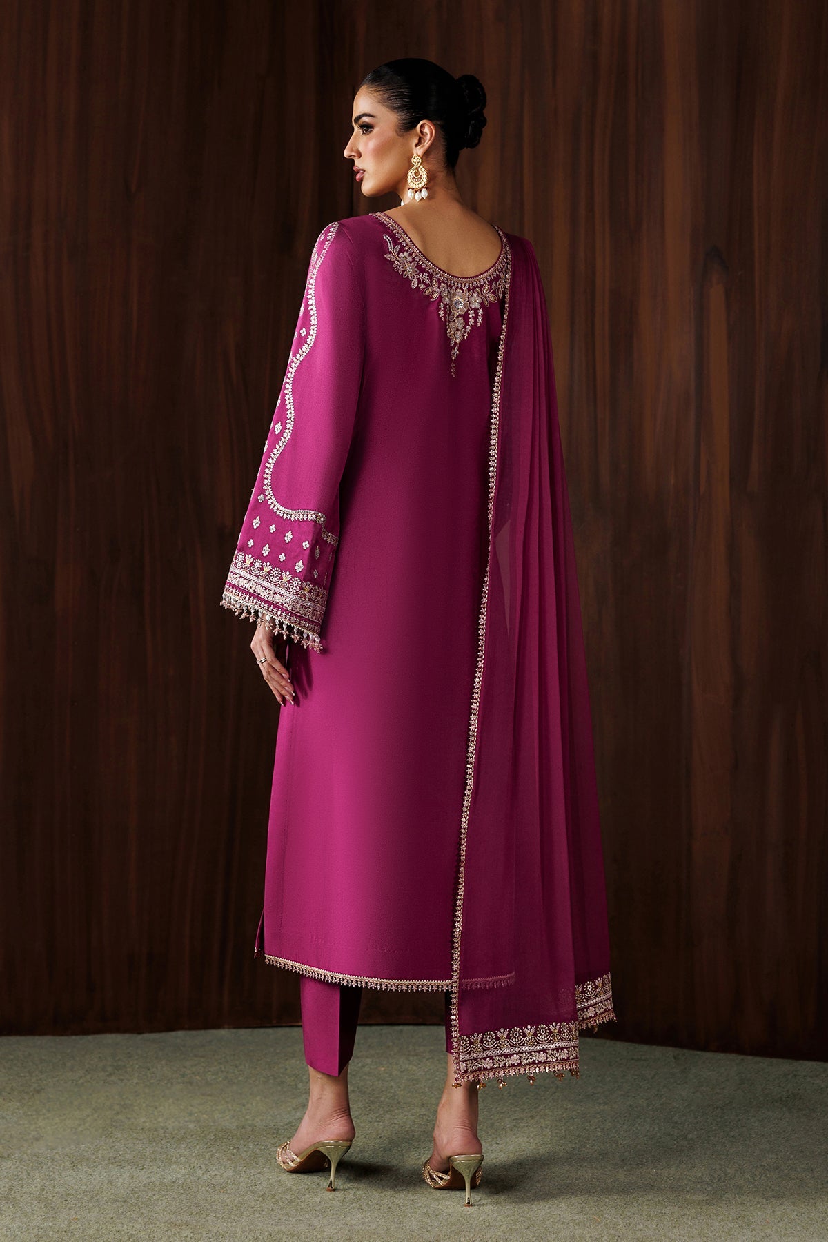 Embroidered Sheesha Silk Pr-1290