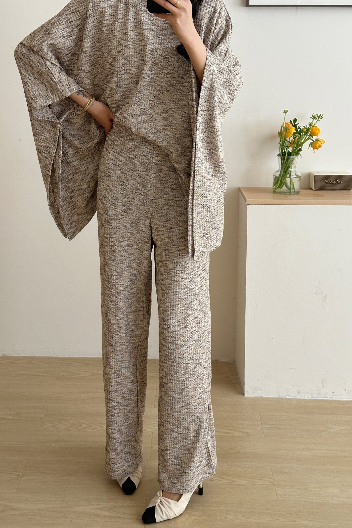 Boston Knit Suit Grey