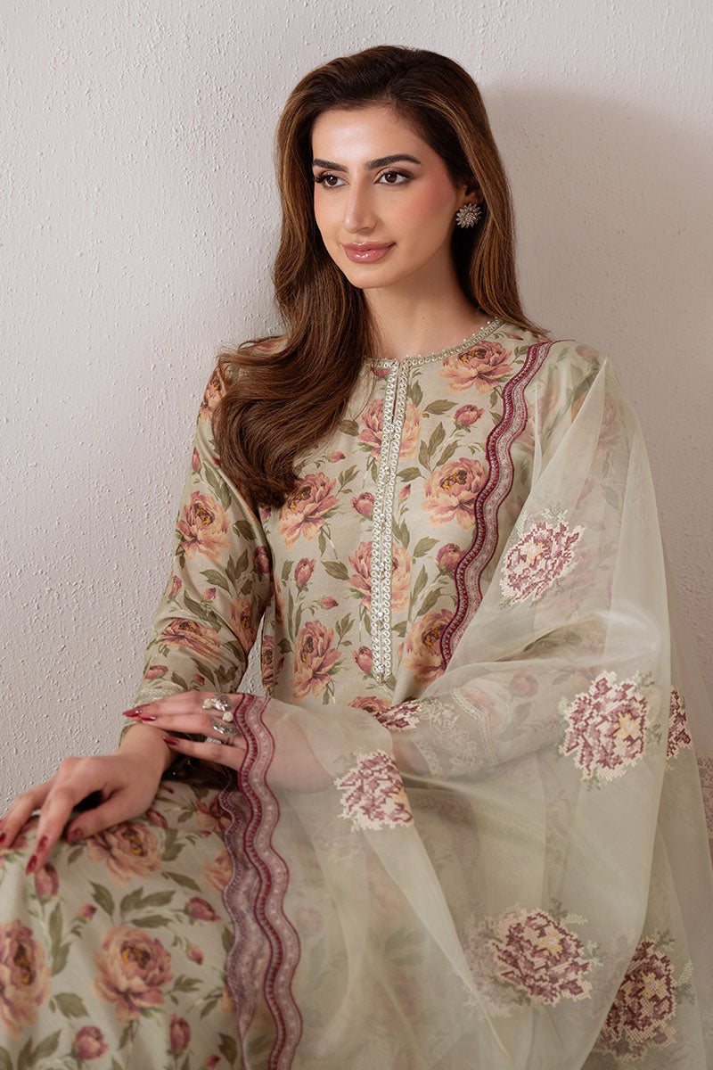 Moss Glow-2 Pc (Shirt & Dupatta)