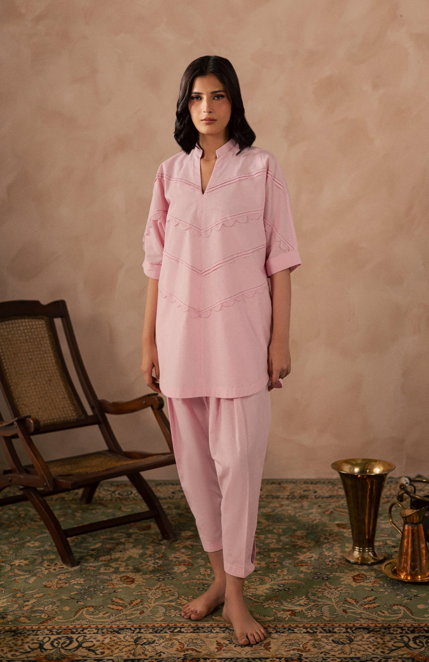 Queen Pink Matching Set