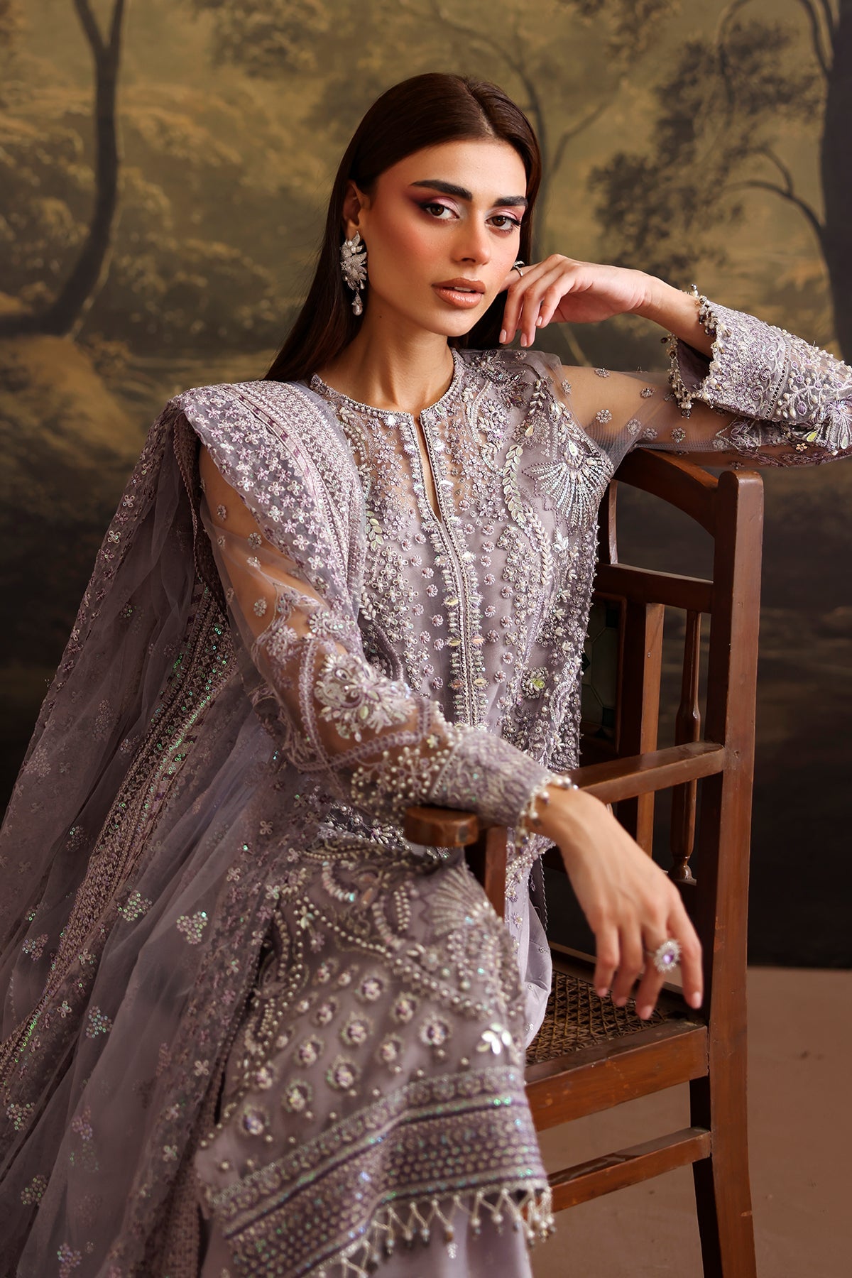 Embroidered Net Uf-4379