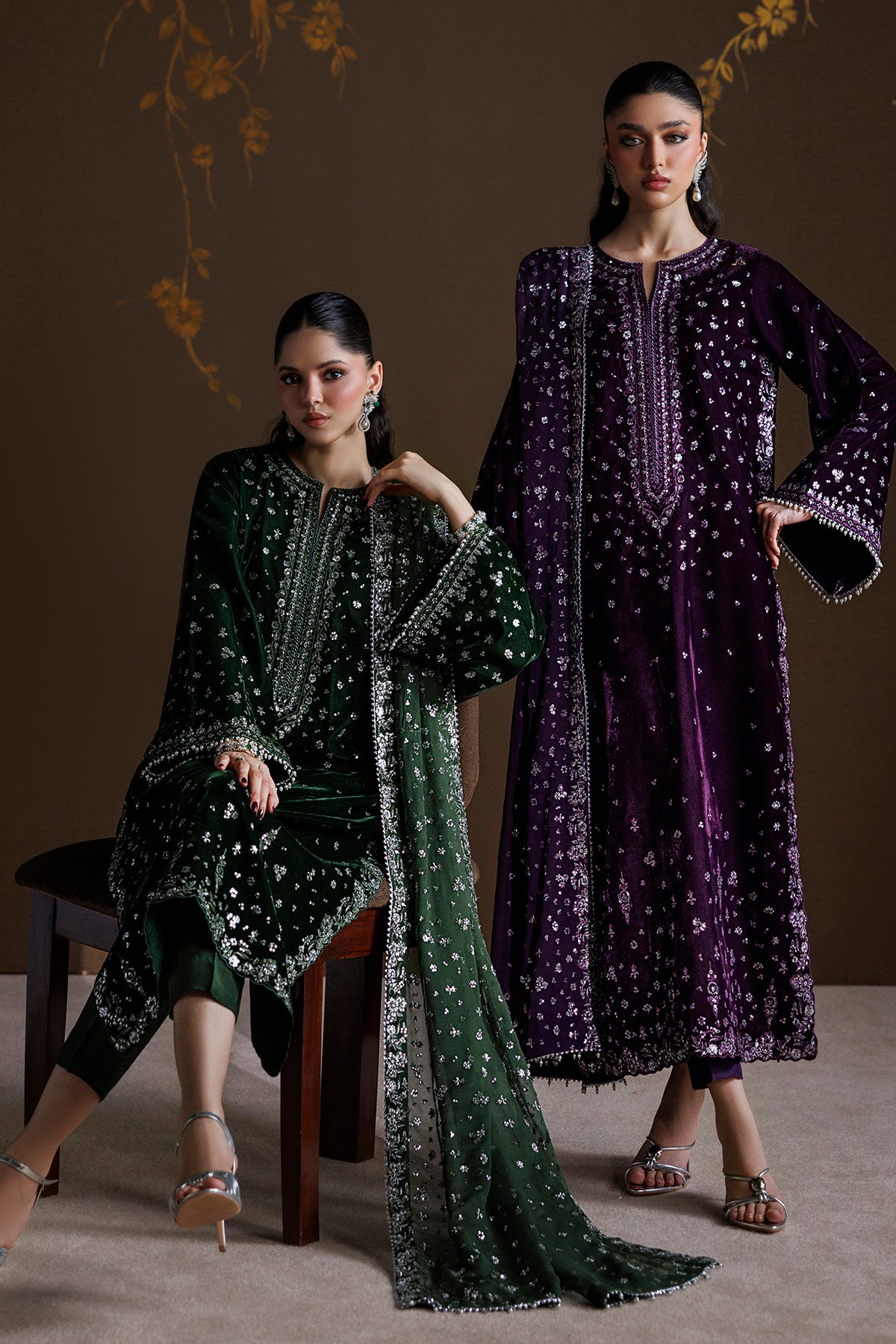 EMBROIDERED VELVET SF-4546