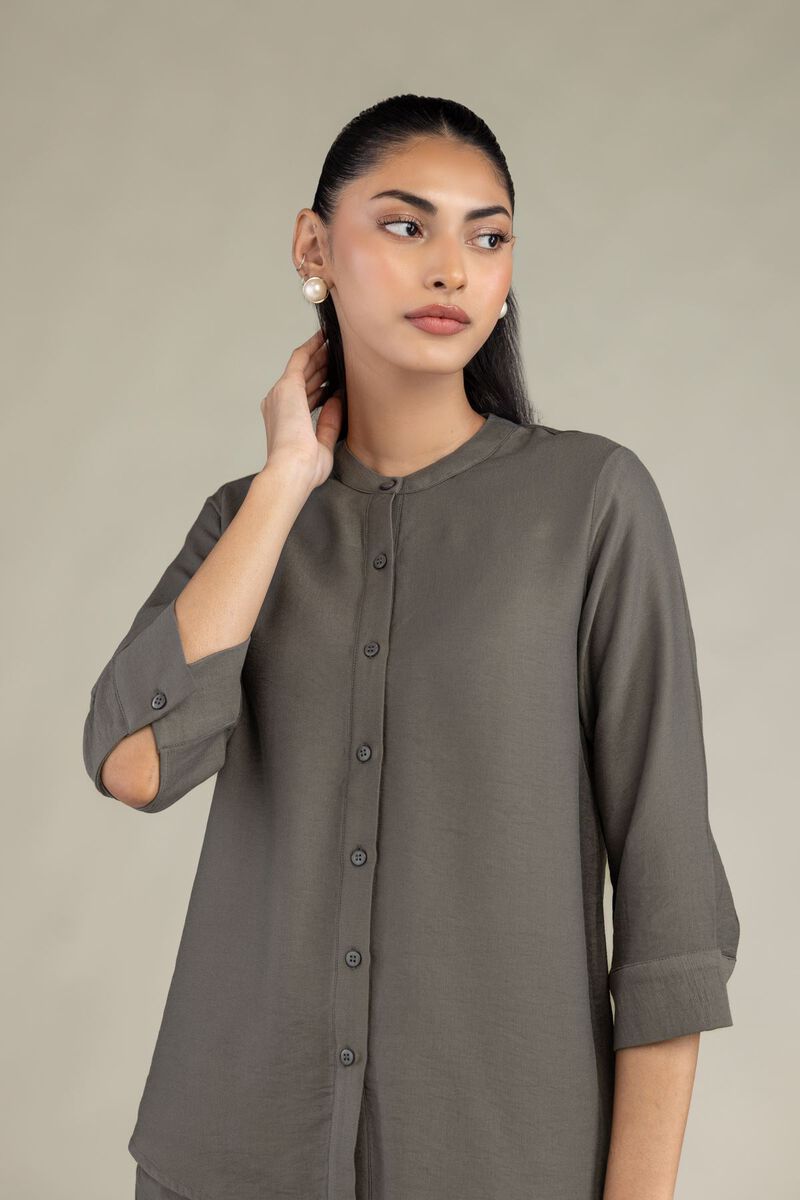 Solid Crepe Shirt