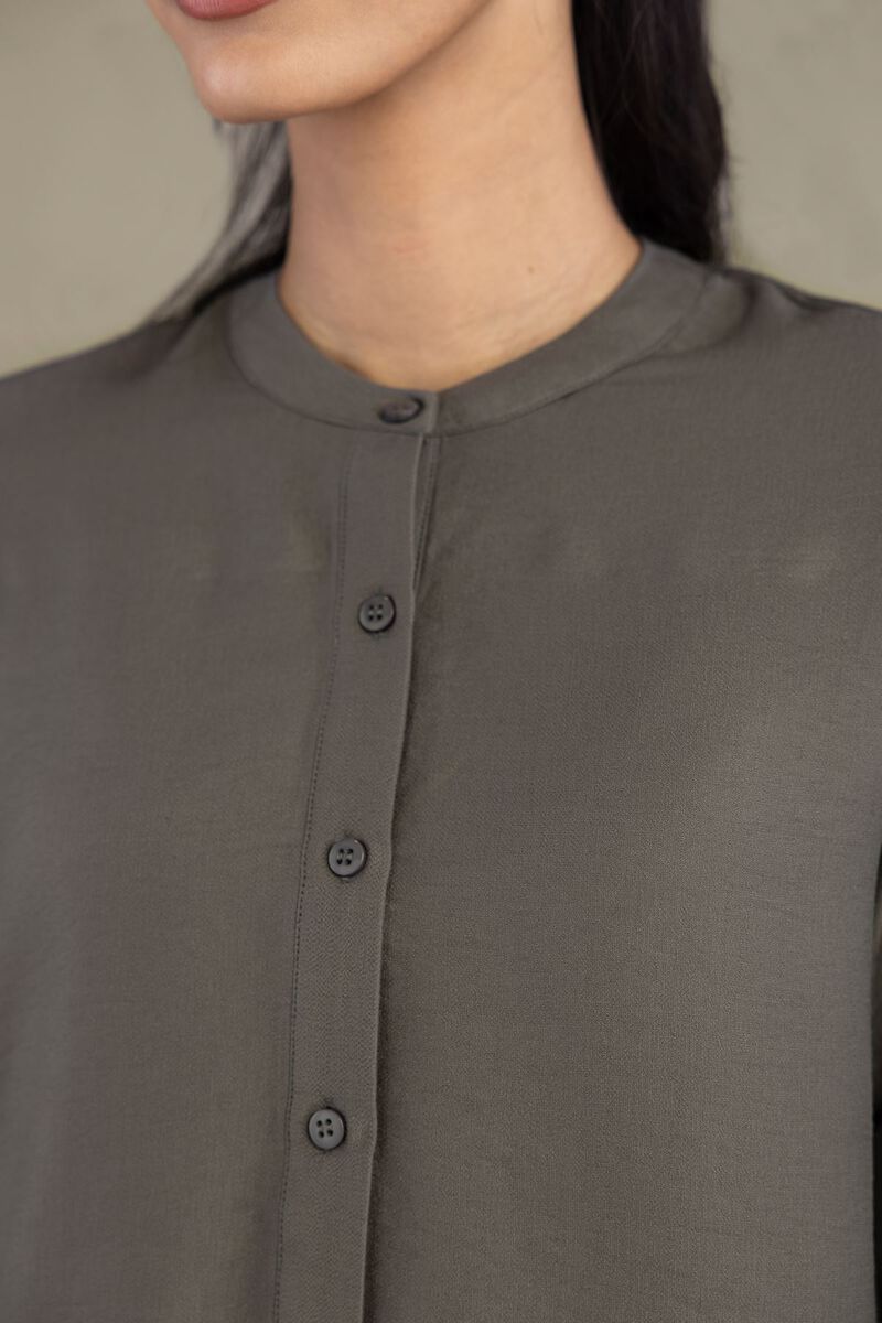 Solid Crepe Shirt