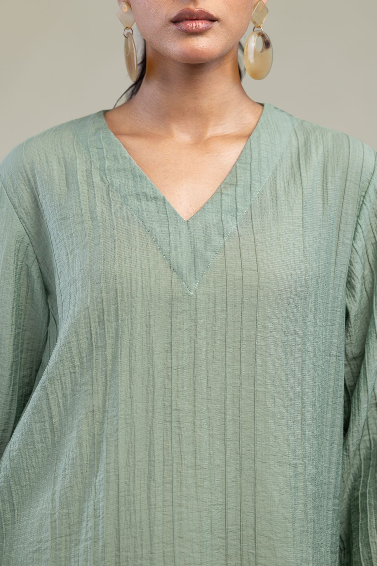 Solid Crinkle Shirt