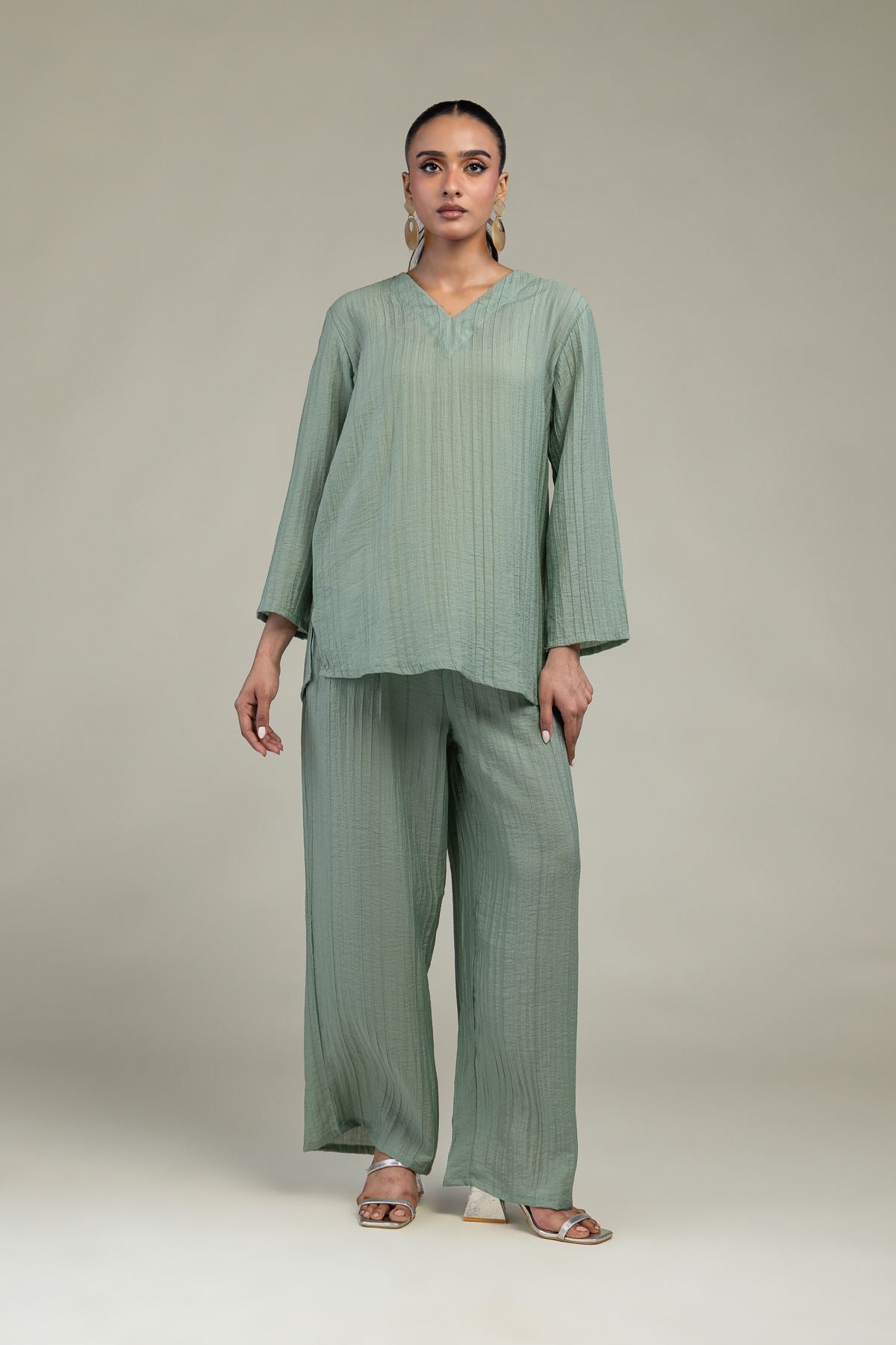 Blended Crinkle Trousers