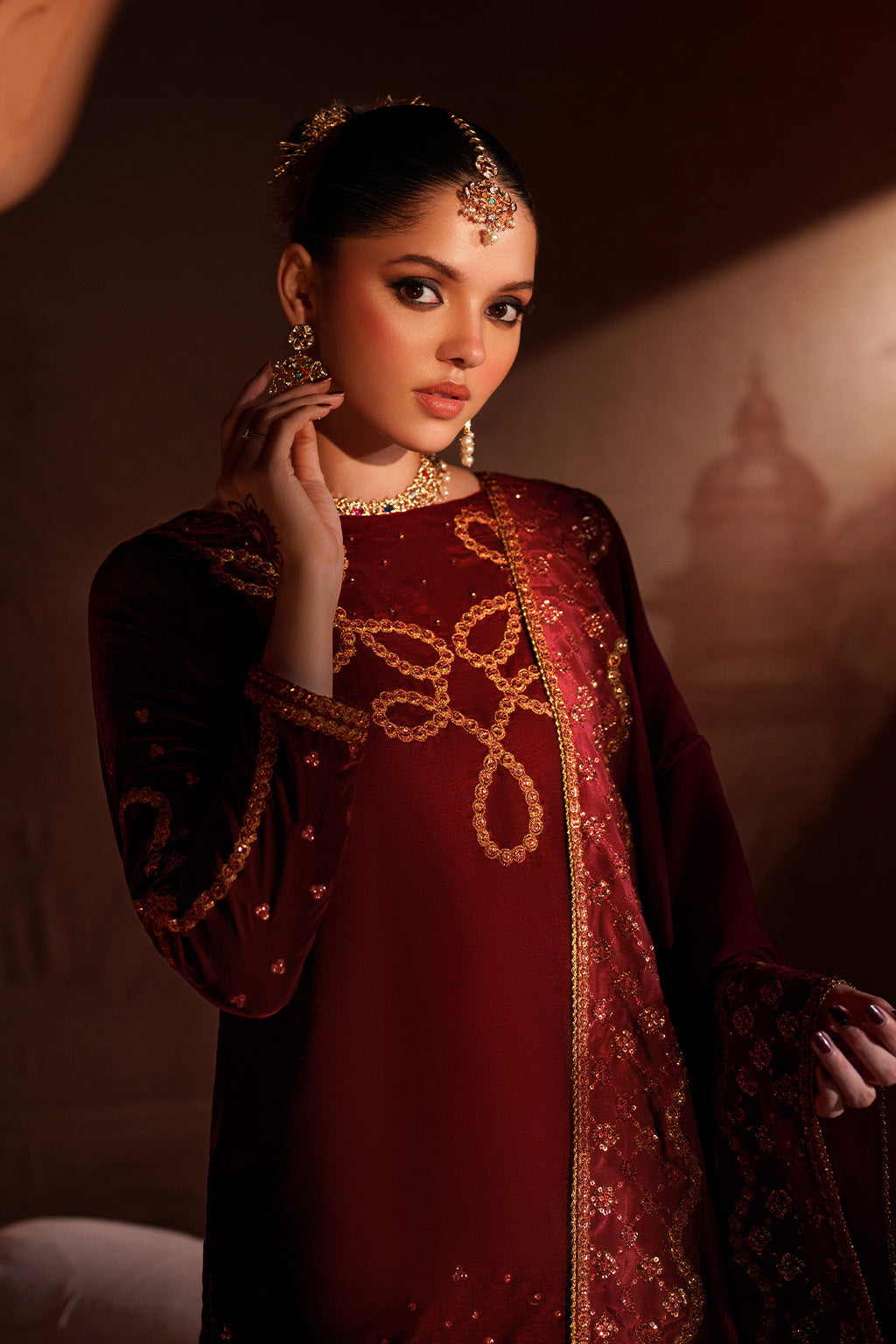 IV-58 Embroidered Velvet
