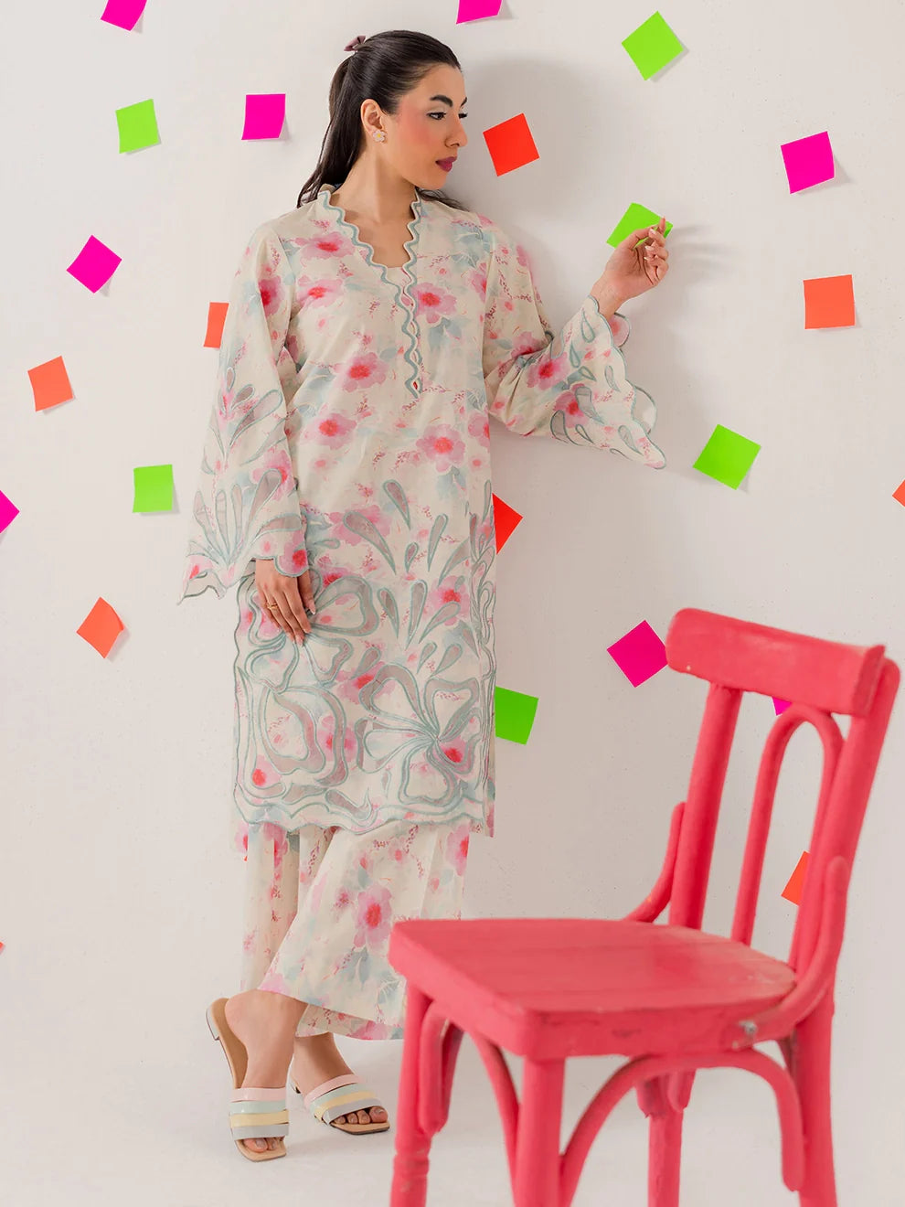 Confetti - 3Pc Printkari Suit