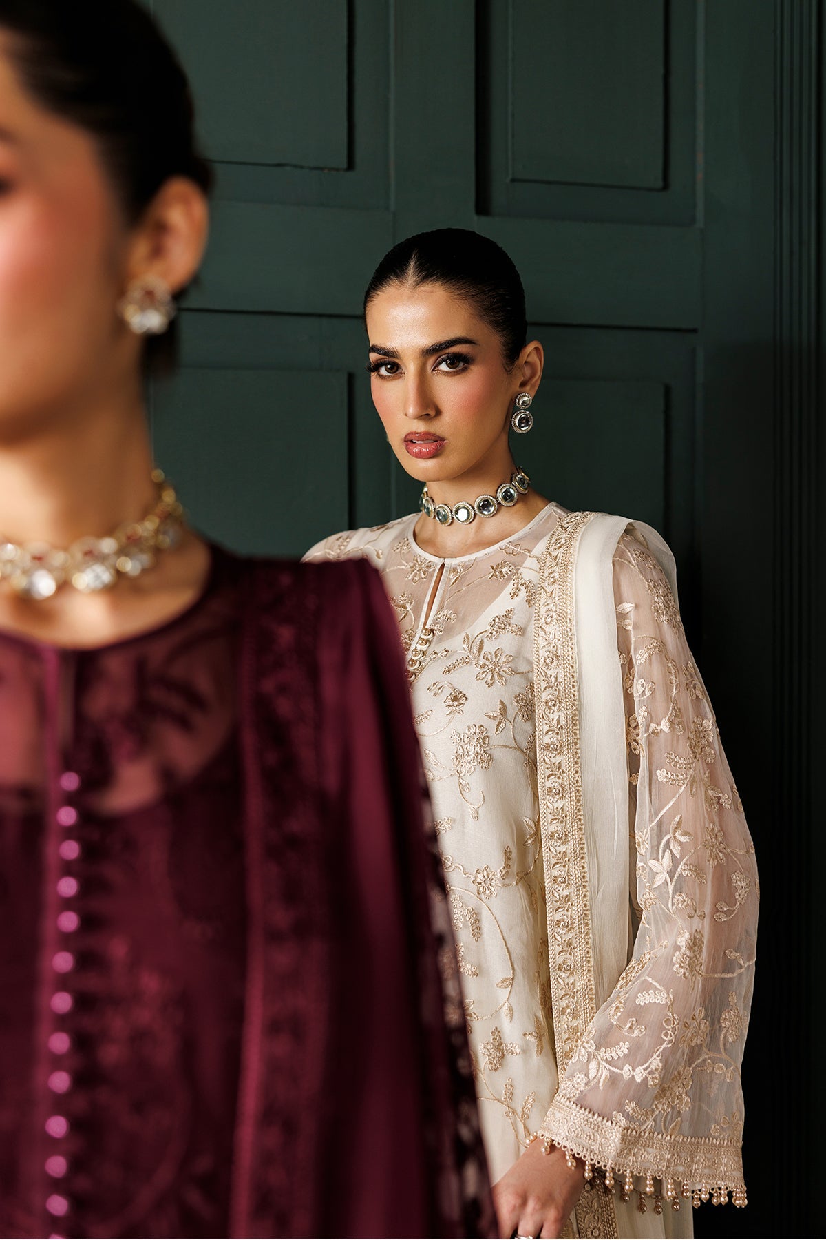 EMBROIDERED CHIFFON SF-4437