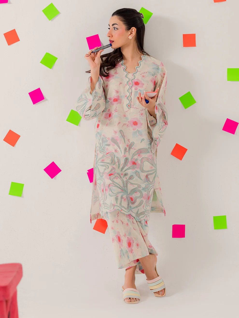 Confetti - 3Pc Printkari Suit