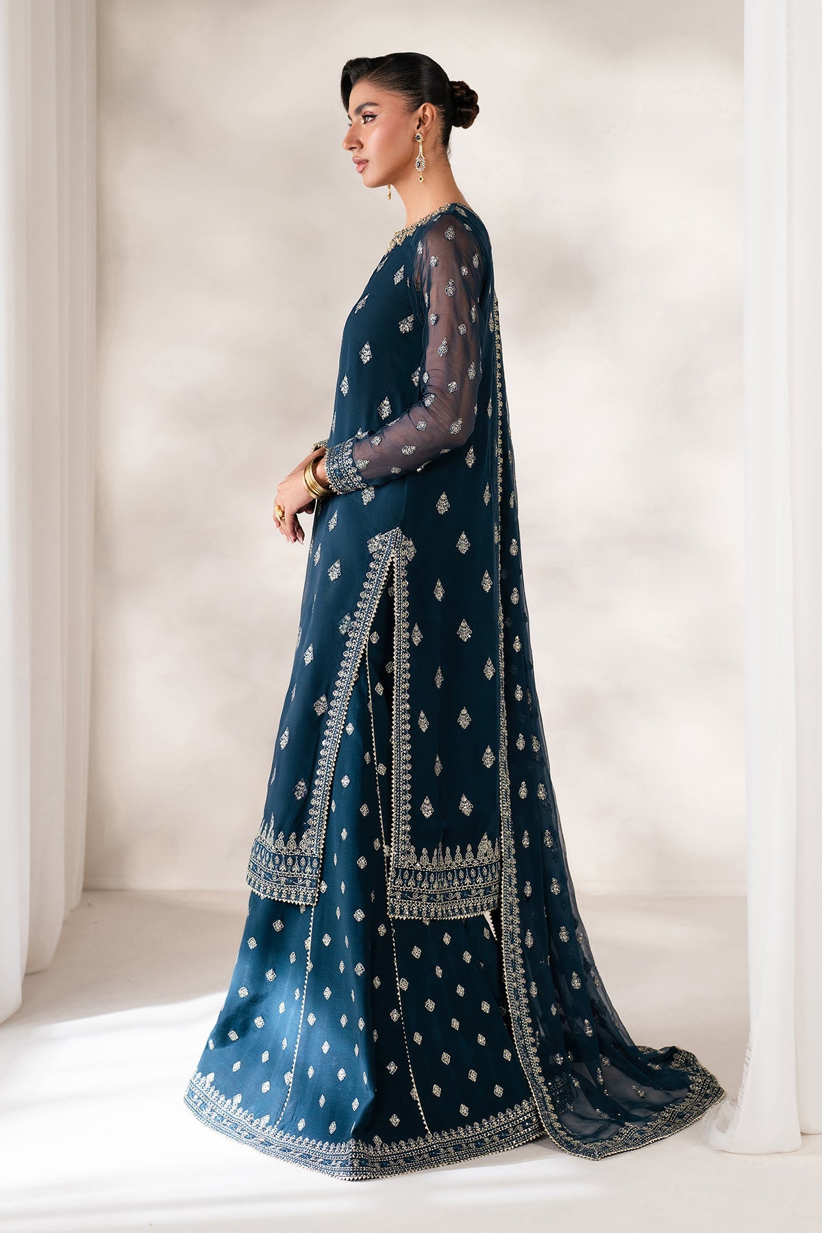 EMBROIDERED CHIFFON UF-4142