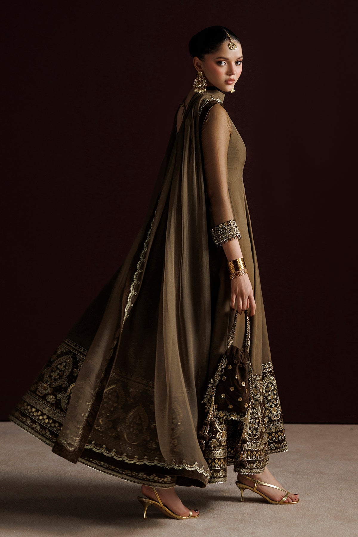 EMBROIDERED CHIFFON PR-1414