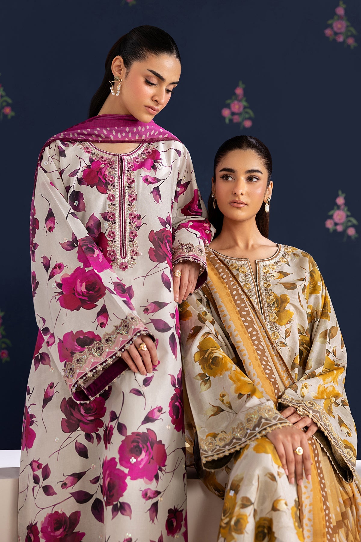 EMBROIDERED LAWN SF-4463
