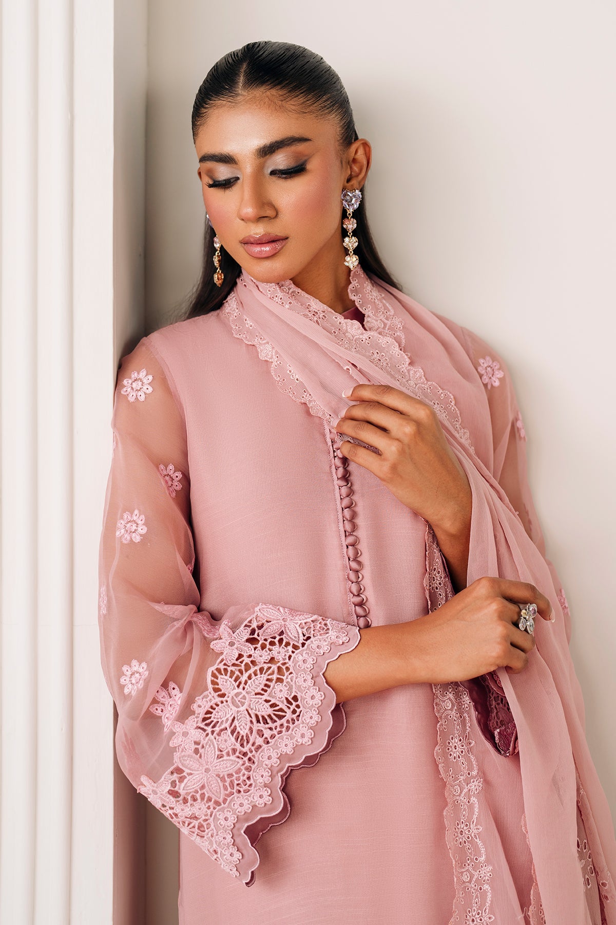 EMBROIDERED CHIFFON PR-1131
