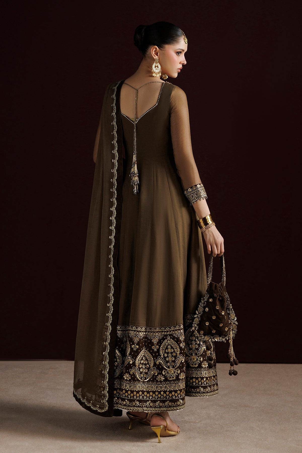EMBROIDERED CHIFFON PR-1414