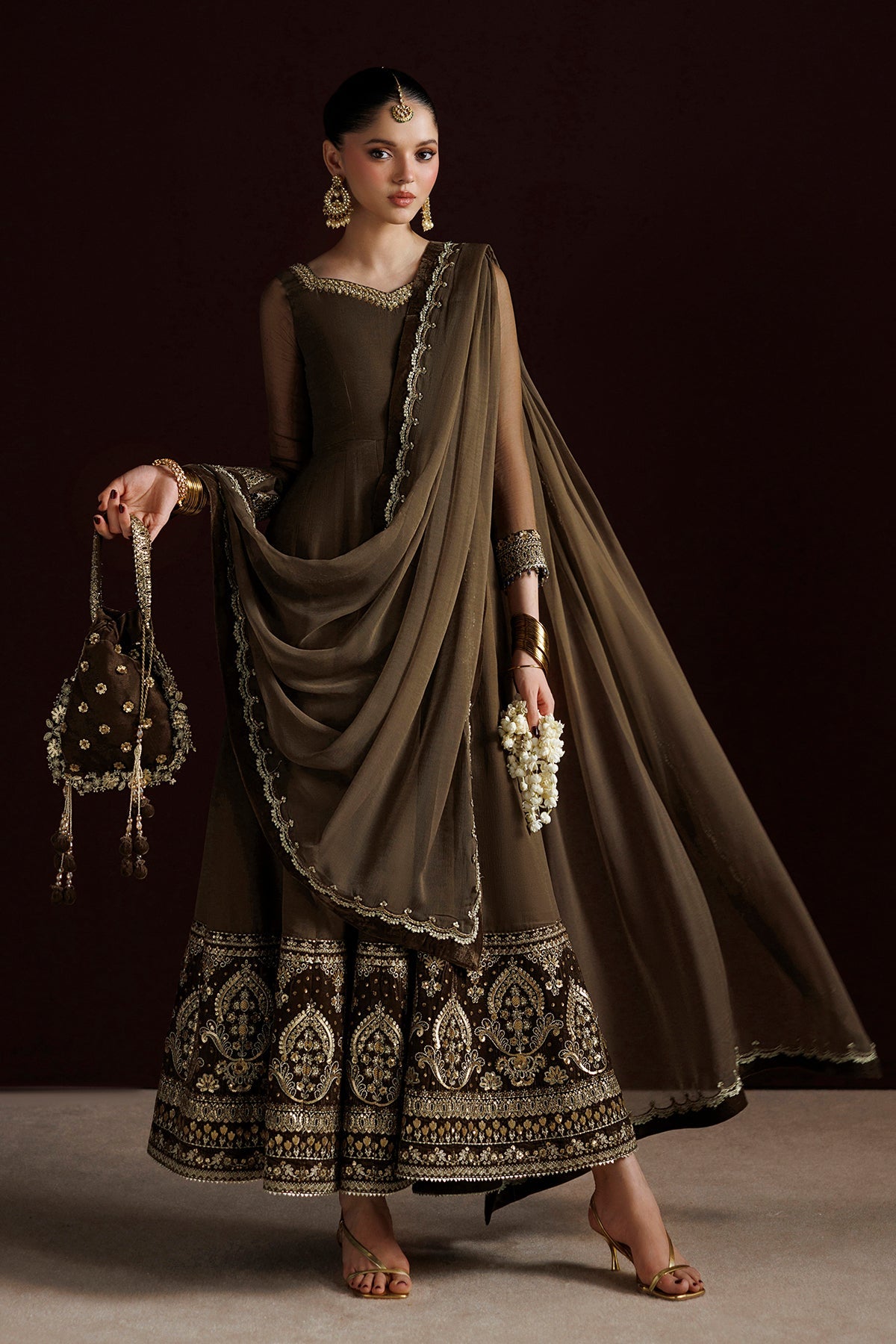 EMBROIDERED CHIFFON PR-1414