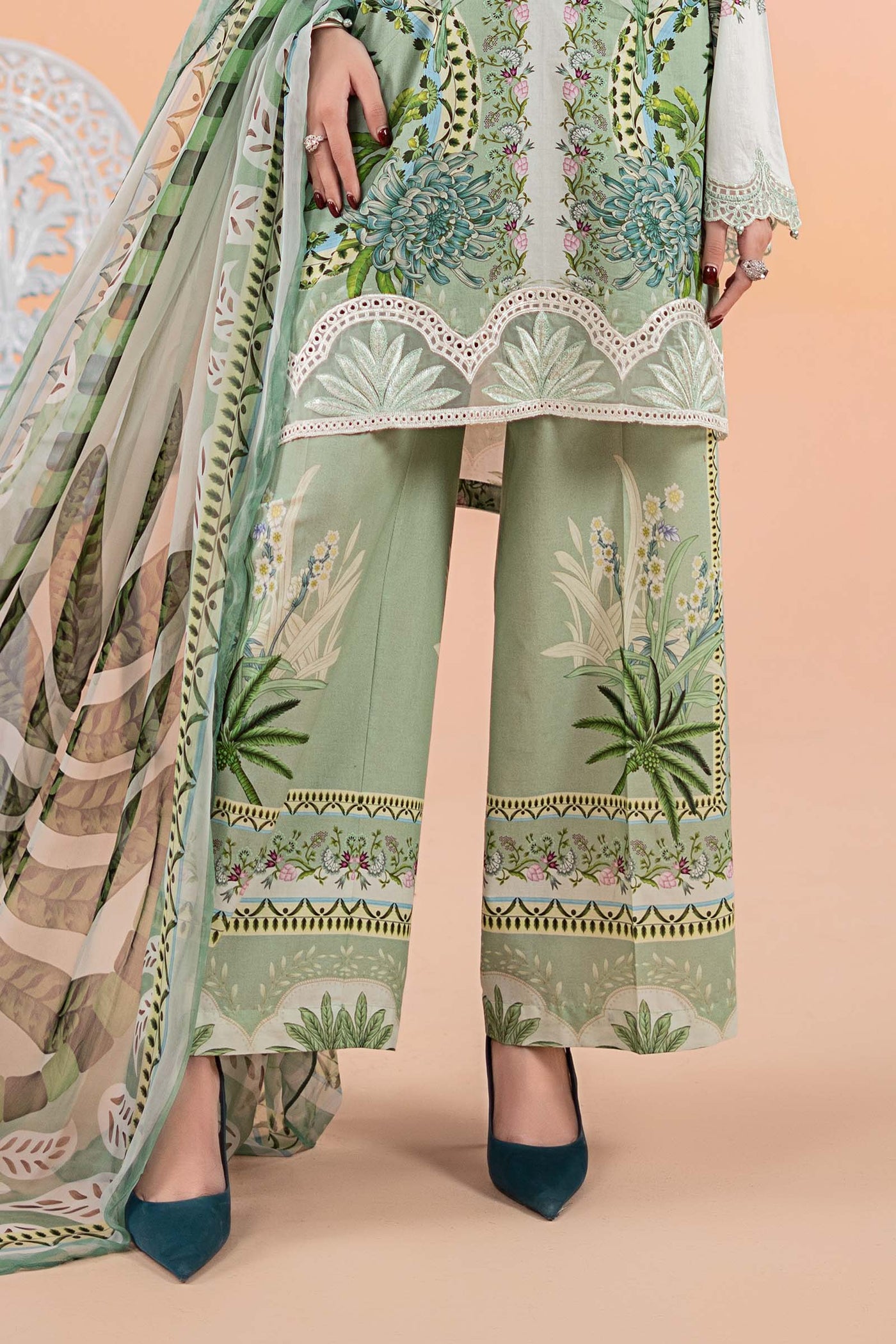 3 Piece Printed Lawn Suit | Mps-2514-A