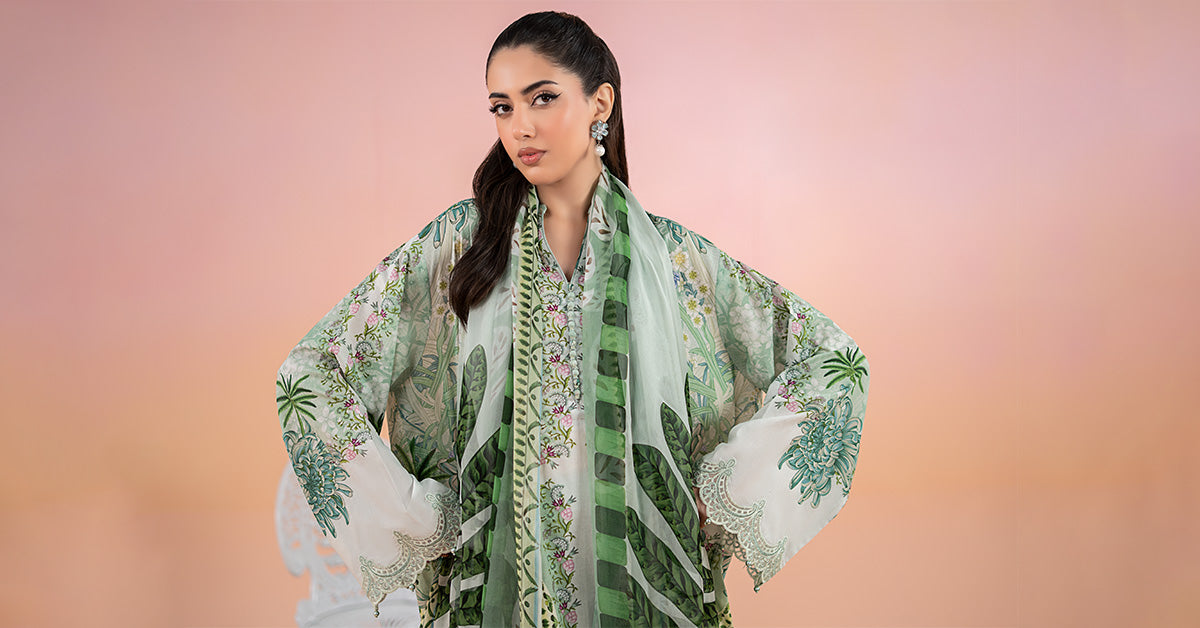 3 Piece Printed Lawn Suit | Mps-2514-A