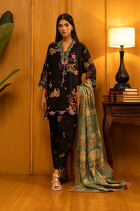 Unstitched Linen Muzlin 3 Piece Suit